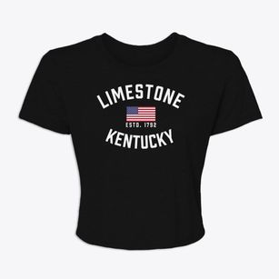 Limestone Kentucky Patriot Women's Crop Top