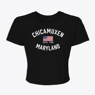 Chicamuxen Maryland Patriot Women's Crop Top