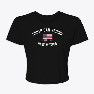 South San Ysidro New Mexico Patriot Women's Crop Top