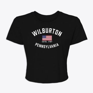 Wilburton Pennsylvania Patriot Women's Crop Top