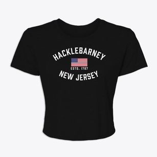 Hacklebarney New Jersey Patriot Women's Crop Top