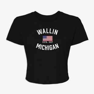 Wallin Michigan Patriot Women's Crop Top