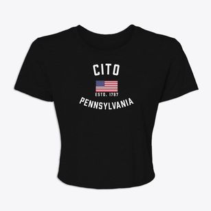 Cito Pennsylvania Patriot Women's Crop Top