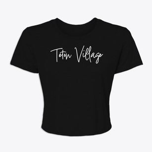 Teton Village Wyoming Freestyle Women's Crop Top