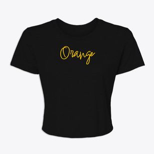 Orange California Freestyle Women's Crop Top