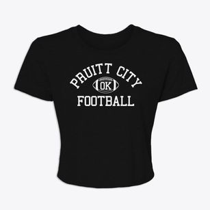 Pruitt City Oklahoma Football Women's Crop Top