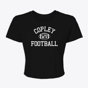 Copley West Virginia Football Women's Crop Top