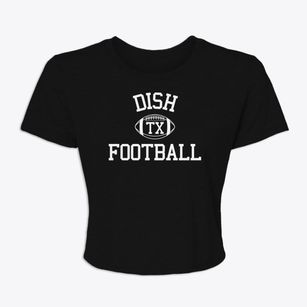 Dish Texas Football Women's Crop Top