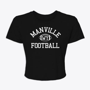 Manville Wyoming Football Women's Crop Top