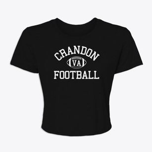 Crandon Virginia Football Women's Crop Top