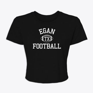 Egan Texas Football Women's Crop Top