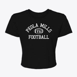 Peola Mills Virginia Football Women's Crop Top