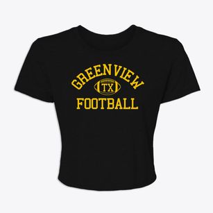 Greenview Texas Football Women's Crop Top