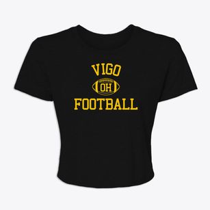 Vigo Ohio Football Women's Crop Top