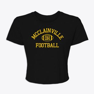 Mcclainville Ohio Football Women's Crop Top