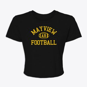 Mayview Arkansas Football Women's Crop Top