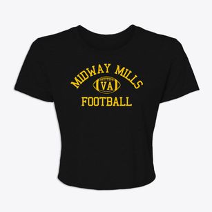 Midway Mills Virginia Football Women's Crop Top