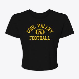 Cool Valley Pennsylvania Football Women's Crop Top