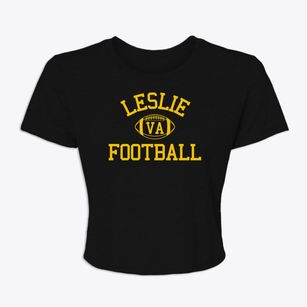 Leslie Virginia Football Women's Crop Top