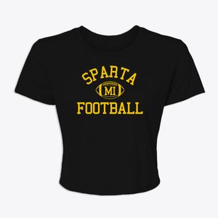 Sparta Michigan Football Women's Crop Top