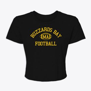 Buzzards Bay Massachusetts Football Women's Crop Top