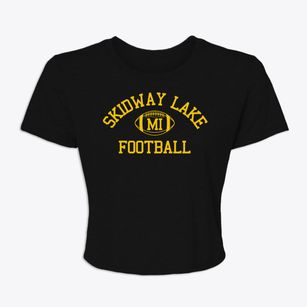 Skidway Lake Michigan Football Women's Crop Top