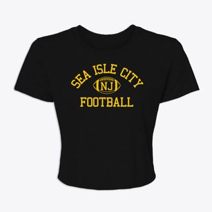 Sea Isle City New Jersey Football Women's Crop Top