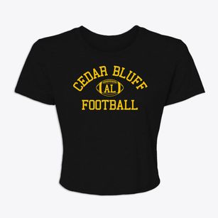Cedar Bluff Alabama Football Women's Crop Top