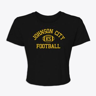 Johnson City Kansas Football Women's Crop Top