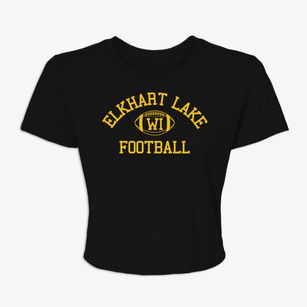 Elkhart Lake Wisconsin Football Women's Crop Top