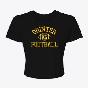 Quinter Kansas Football Women's Crop Top