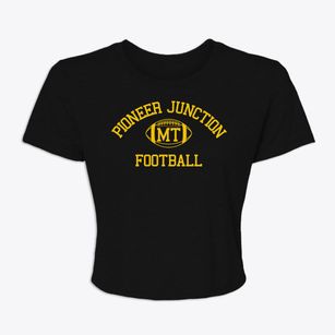 Pioneer Junction Montana Football Women's Crop Top