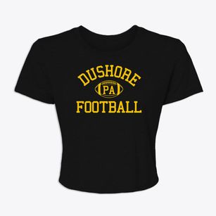 Dushore Pennsylvania Football Women's Crop Top