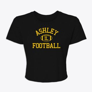 Ashley Illinois Football Women's Crop Top