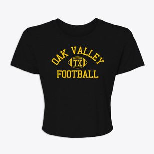 Oak Valley Texas Football Women's Crop Top