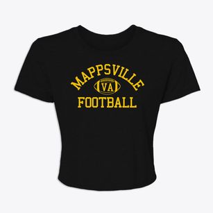 Mappsville Virginia Football Women's Crop Top