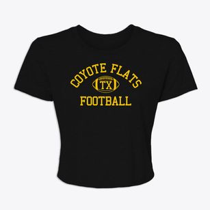 Coyote Flats Texas Football Women's Crop Top