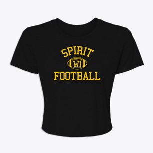 Spirit Wisconsin Football Women's Crop Top
