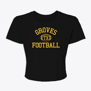 Groves Texas Football Women's Crop Top