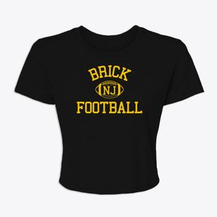 Brick New Jersey Football Women's Crop Top