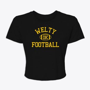 Welty Oklahoma Football Women's Crop Top