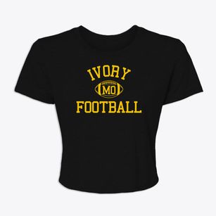 Ivory Missouri Football Women's Crop Top