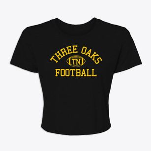 Three Oaks Tennessee Football Women's Crop Top