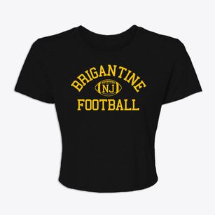 Brigantine New Jersey Football Women's Crop Top