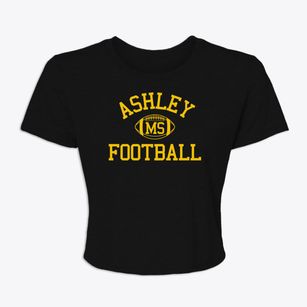 Ashley Mississippi Football Women's Crop Top