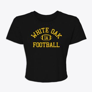 White Oak Iowa Football Women's Crop Top