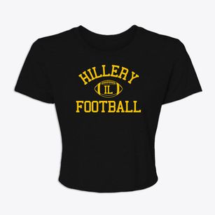 Hillery Illinois Football Women's Crop Top
