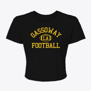Gassoway Louisiana Football Women's Crop Top