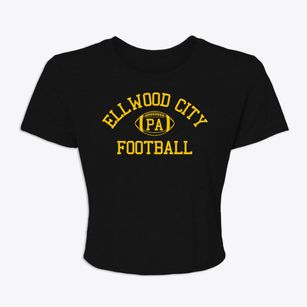 Ellwood City Pennsylvania Football Women's Crop Top