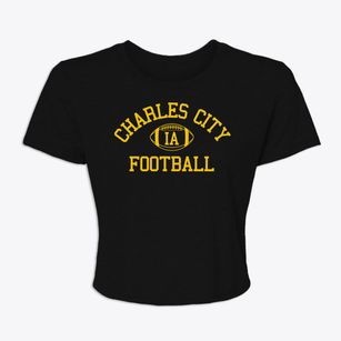 Charles City Iowa Football Women's Crop Top